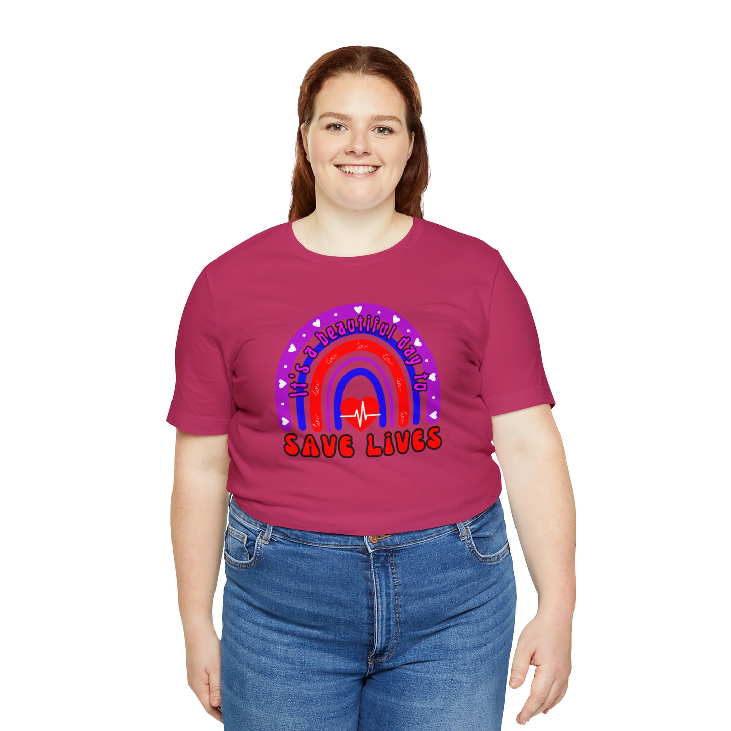 It's a Good Day to Save Lives, Nurse Unisex Jersey Tee Bella+Canvas 3001 Healthcare Gift Medical Students, Various Sizes Available