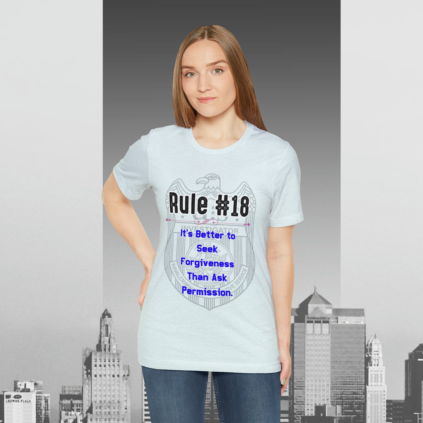 Rules of Gibbs #18 Its's Better to seek Forgiveness, than ask permission Unisex Jersey Short Sleeve Tee