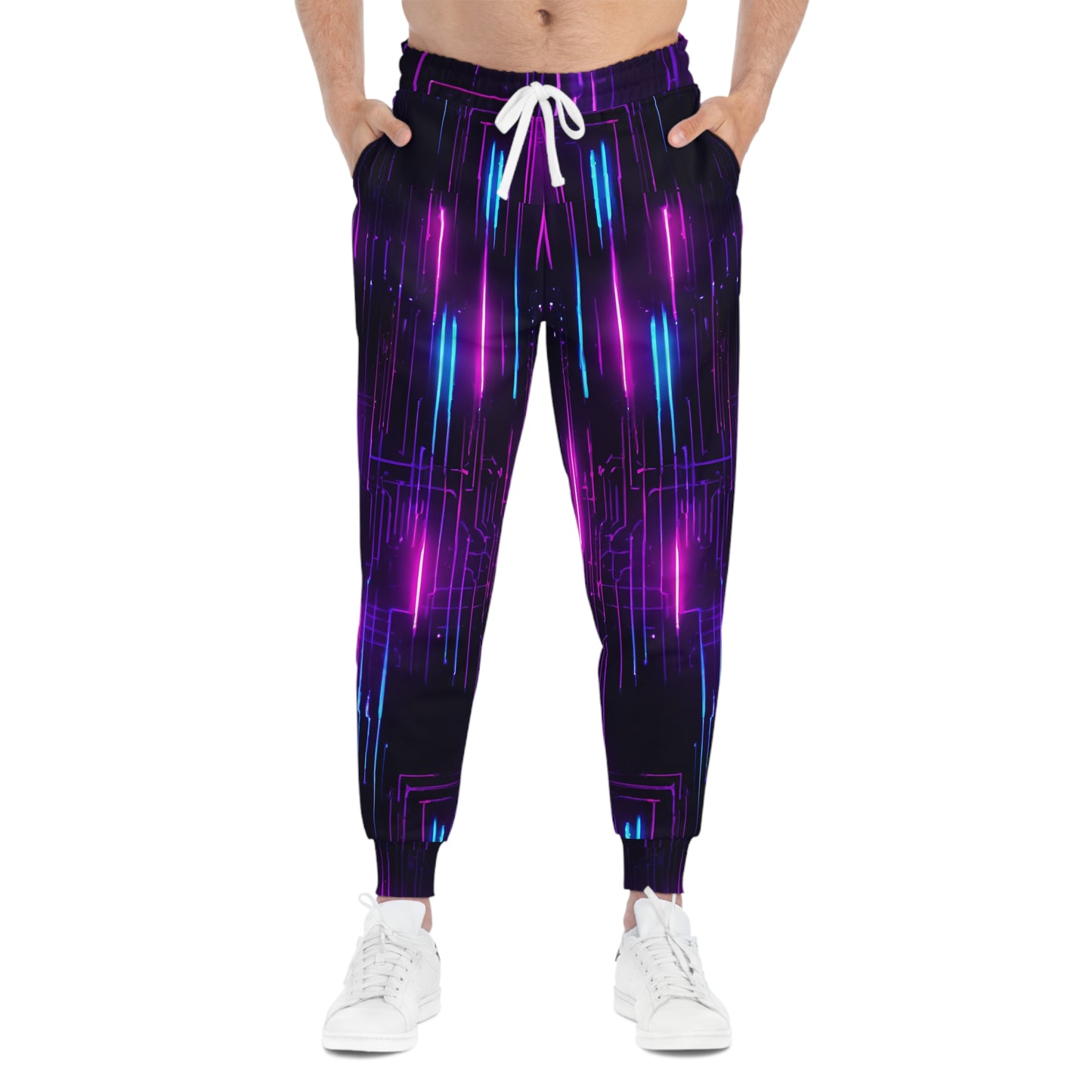 Neon Circuit Athletic Joggers | Trendy Activewear for Fitness Lovers, Stylish Loungewear, Perfect for Gym & Casual Wear, Gift Ideas