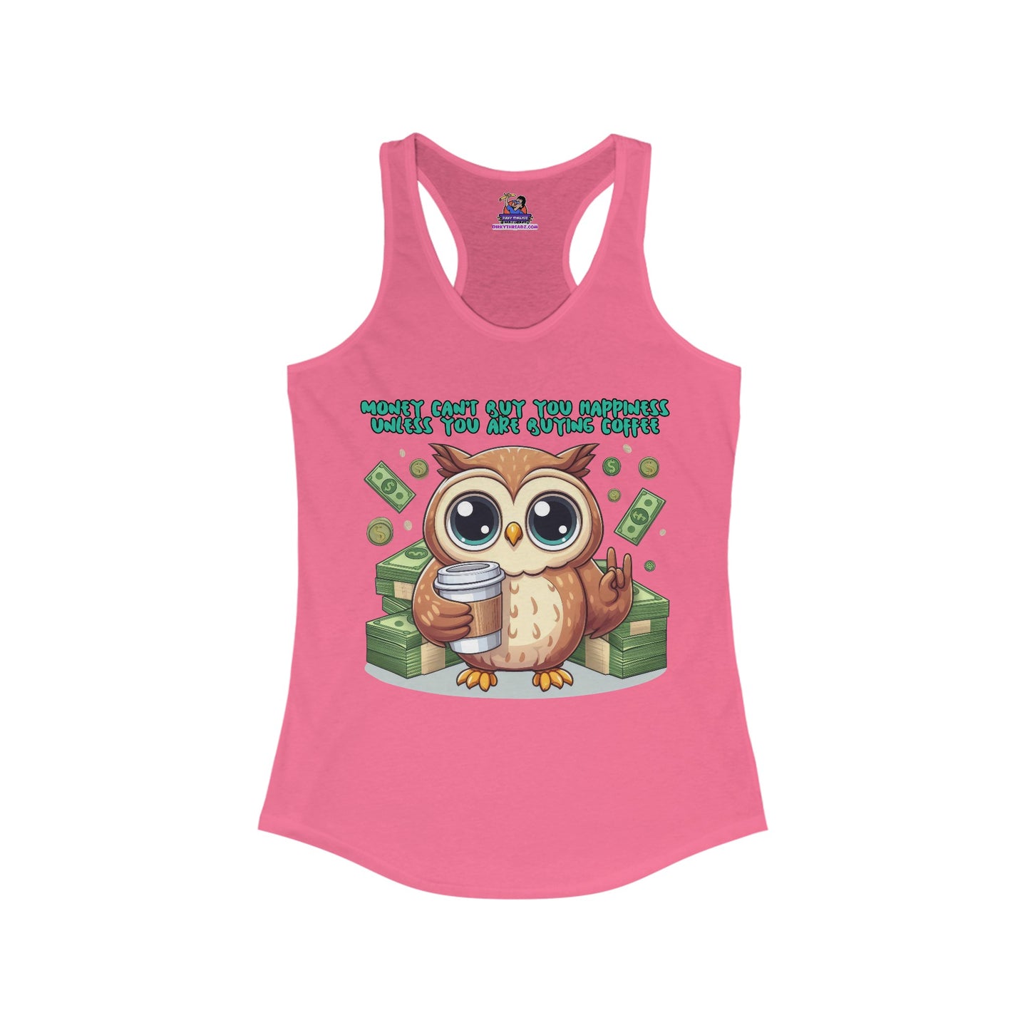 Caffeine & Sarcasm: The Perfect Blend Women's Ideal Racerback Tank