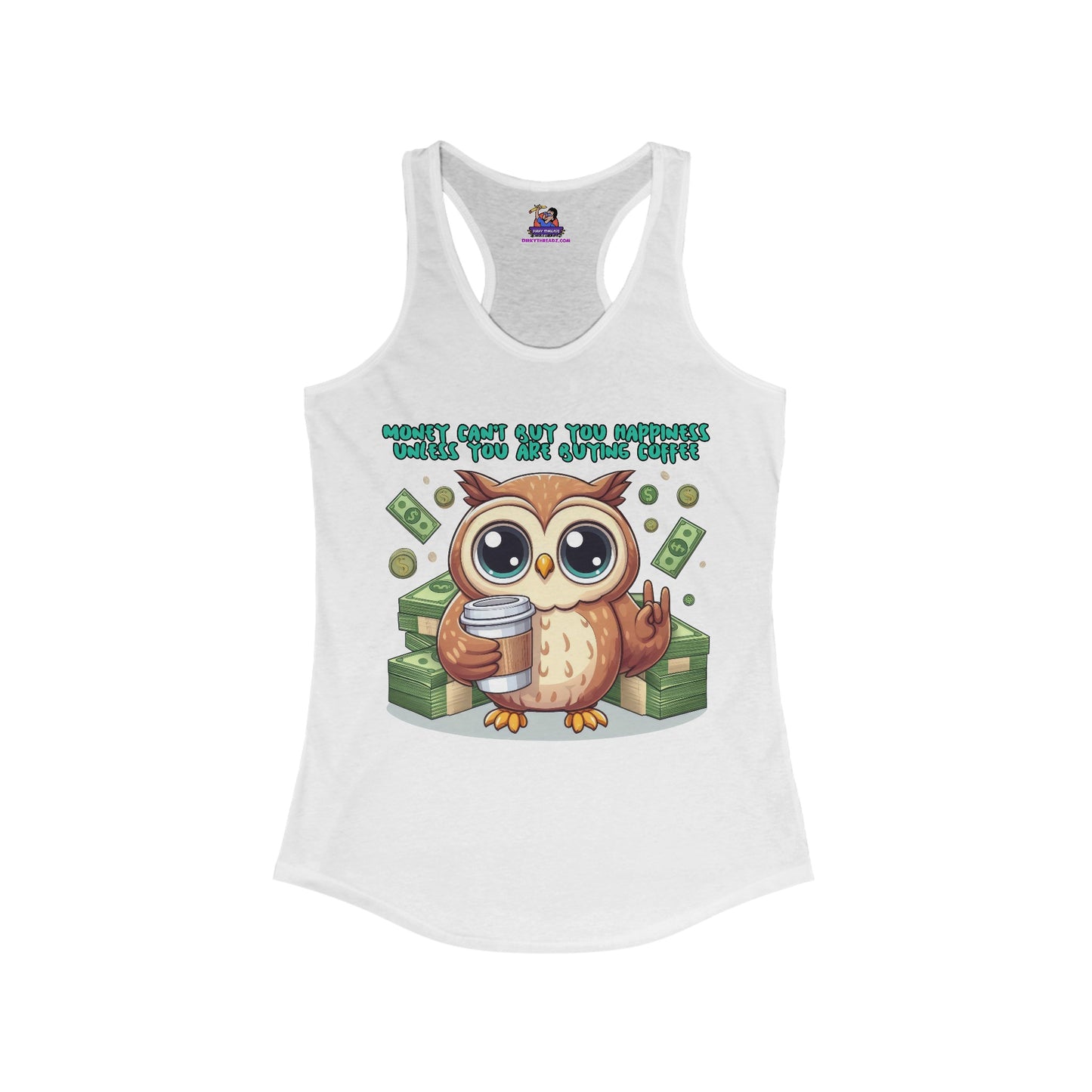 Caffeine & Sarcasm: The Perfect Blend Women's Ideal Racerback Tank