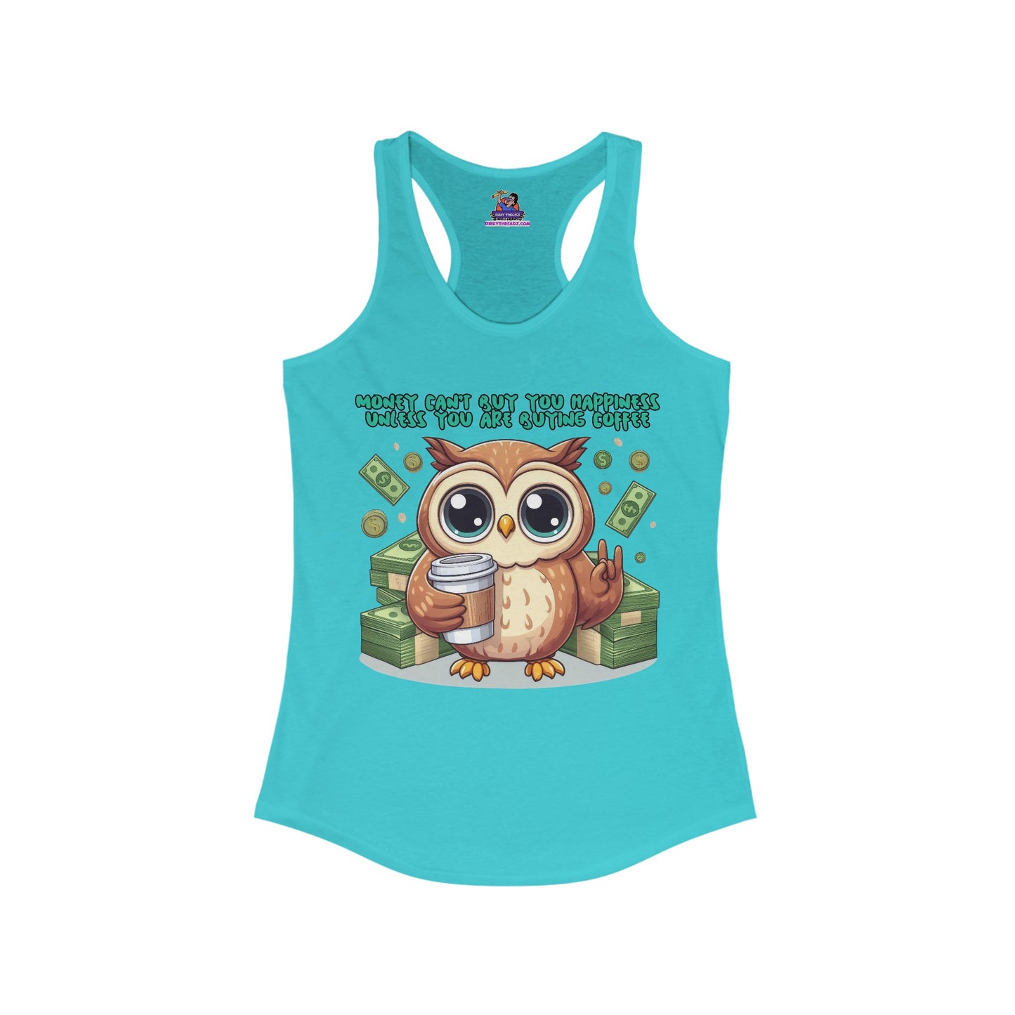 Caffeine & Sarcasm: The Perfect Blend Women's Ideal Racerback Tank