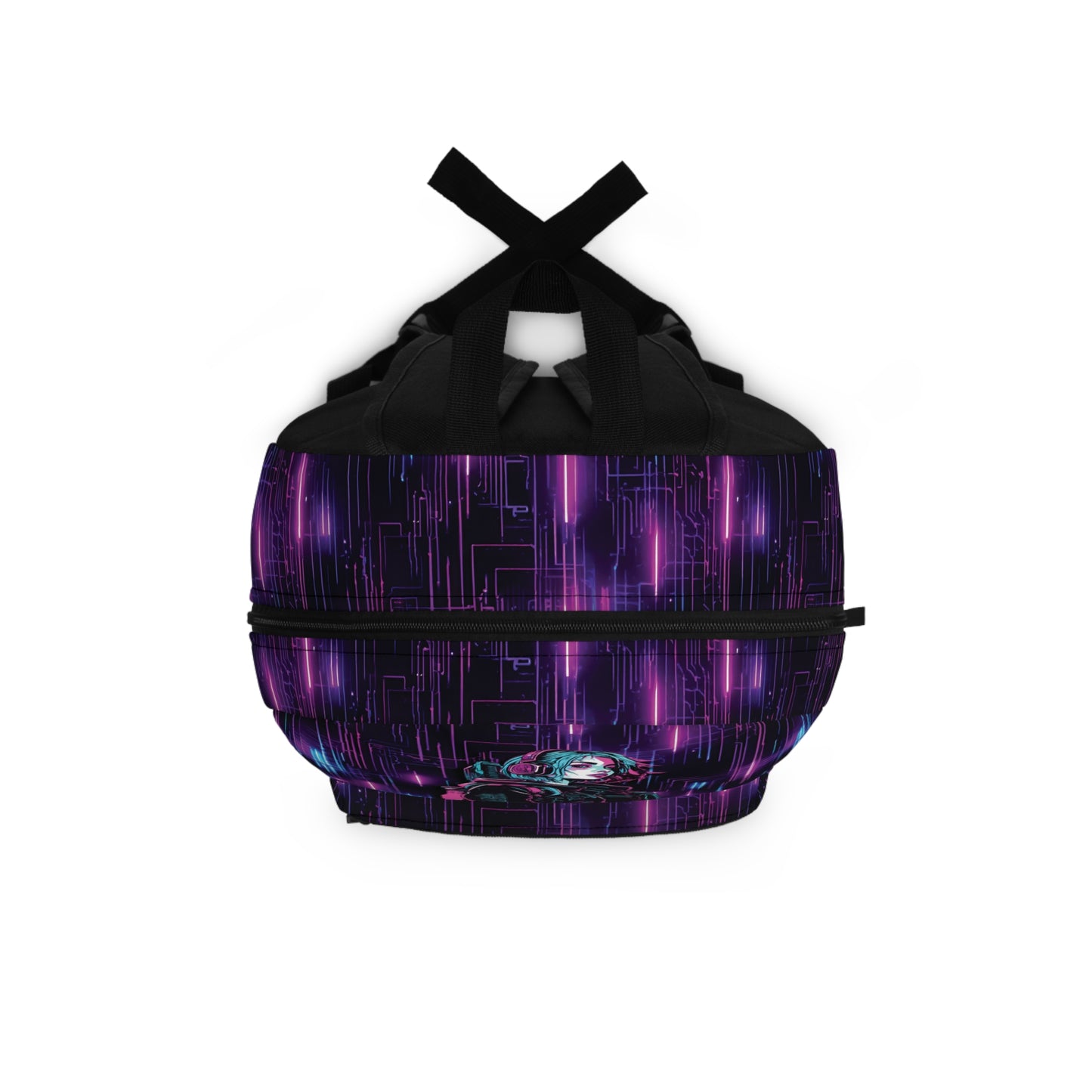 Neon Futuristic Lights Cyberpunk AOP Backpack