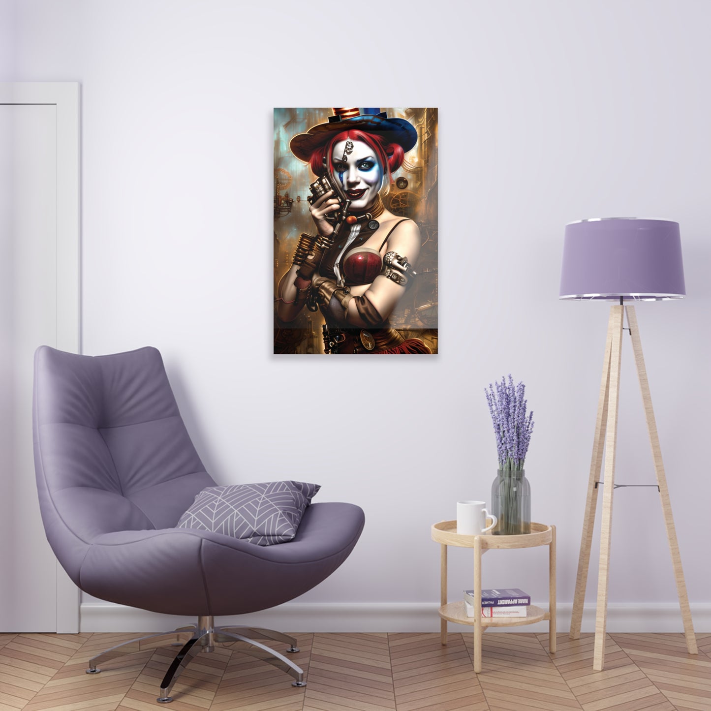 Hyper Realistic Steampunk Harley Quinn Acrylic Prints