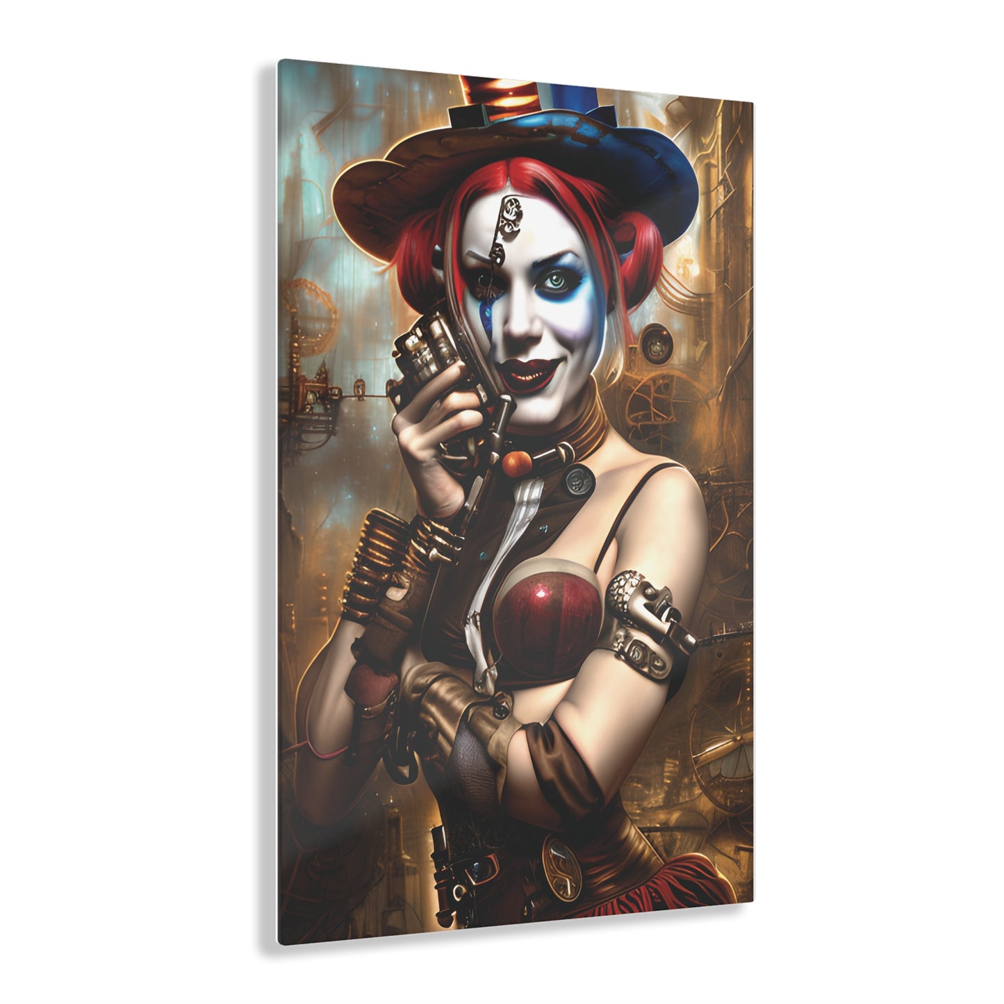 Hyper Realistic Steampunk Harley Quinn Acrylic Prints