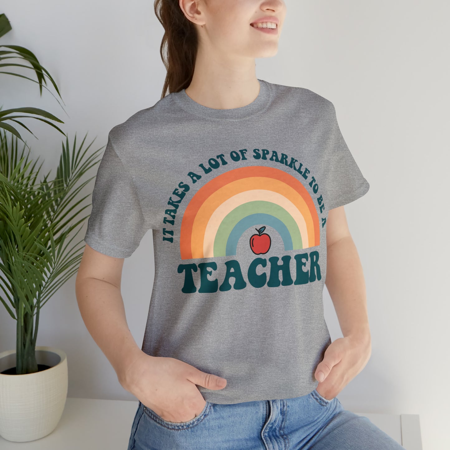 It takes alot of Sparkle to be a Teacher Unisex Jersey Short Sleeve Tee