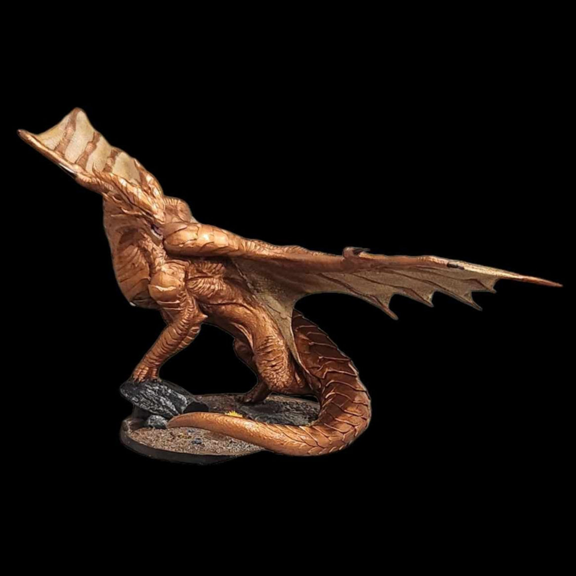 Legendary Metallic Copper Dragon - Stand