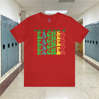 Colorful Teacher Unisex Jersey Short Sleeve Tee