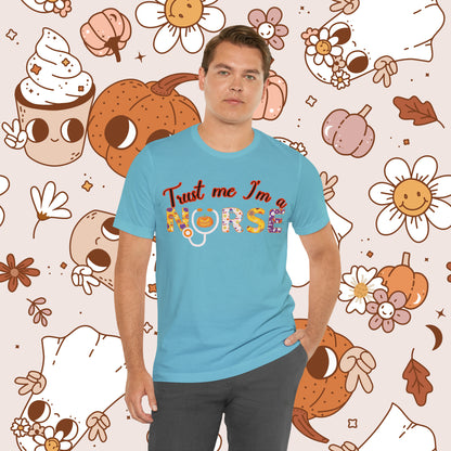 Trust me I'm a Nurse Halloween Retro Unisex Jersey Short Sleeve Tee