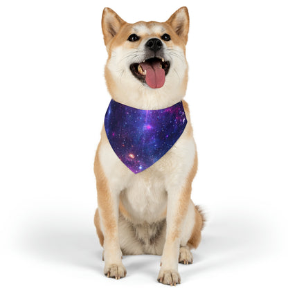 Purple Beyond the Stars Outer Space Out of this World Pet Bandana Collar