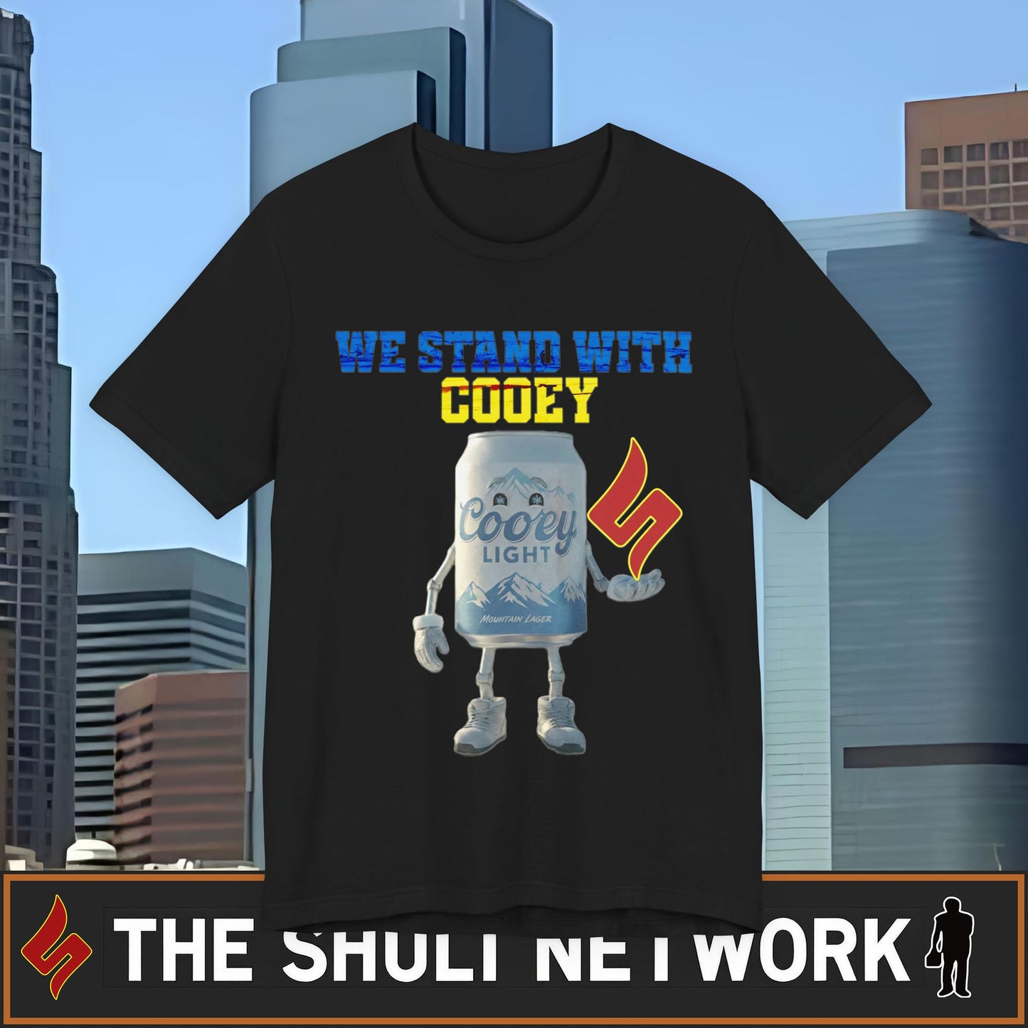We Stand With Cooey Can Tee — Official Shuli Network Solidarity Drop