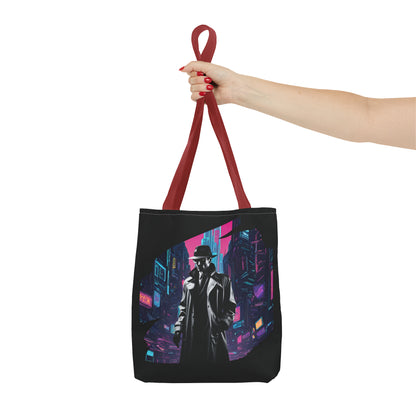 Cyberpunk Chic  Film Noir Detective AOP Tote Bag