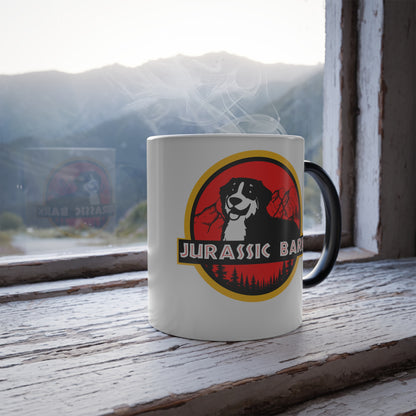 Jurassic Bark Bernese Mountain Dog Color Morphing Mug, 11oz