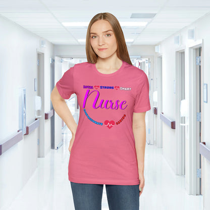 Comfy and Cozy Nurse Bella+Canvas 3001 Jersey T-Shirt: Perfect Gift for Nurses and Nursing Students, Soft Fabric, Various Sizes Available