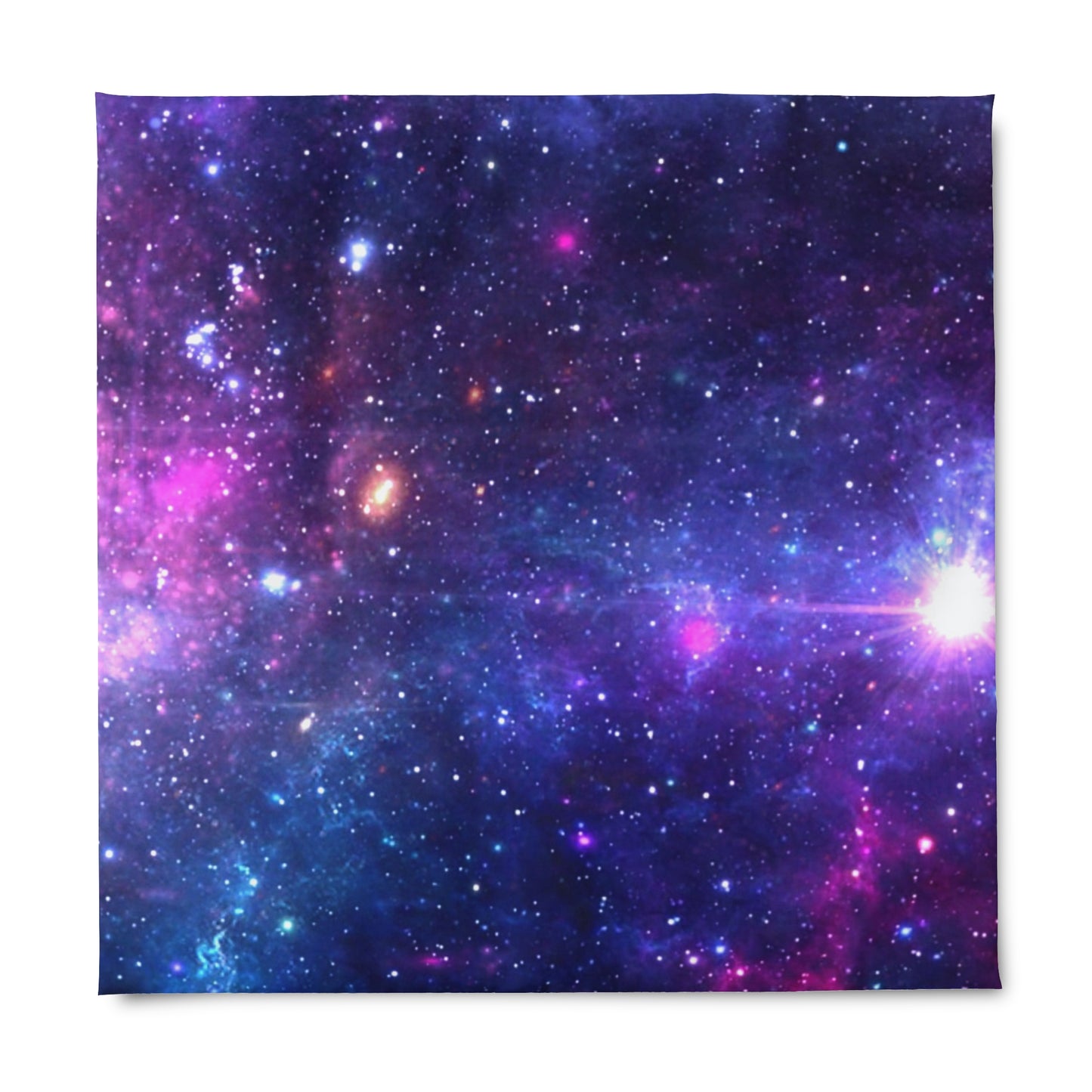 Purple Beyond the Stars Outer Space Out of this World Duvet Cover