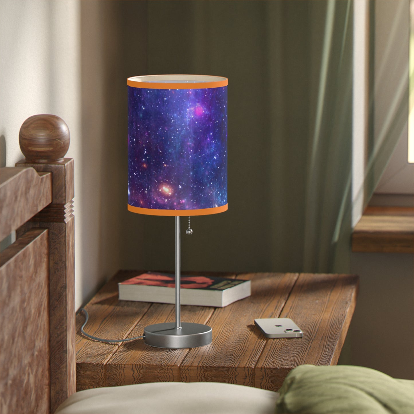 Purple Beyond the Stars Outer Space Out of this World Lamp on a Stand, US|CA plug