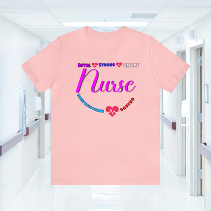 Comfy and Cozy Nurse Bella+Canvas 3001 Jersey T-Shirt: Perfect Gift for Nurses and Nursing Students, Soft Fabric, Various Sizes Available