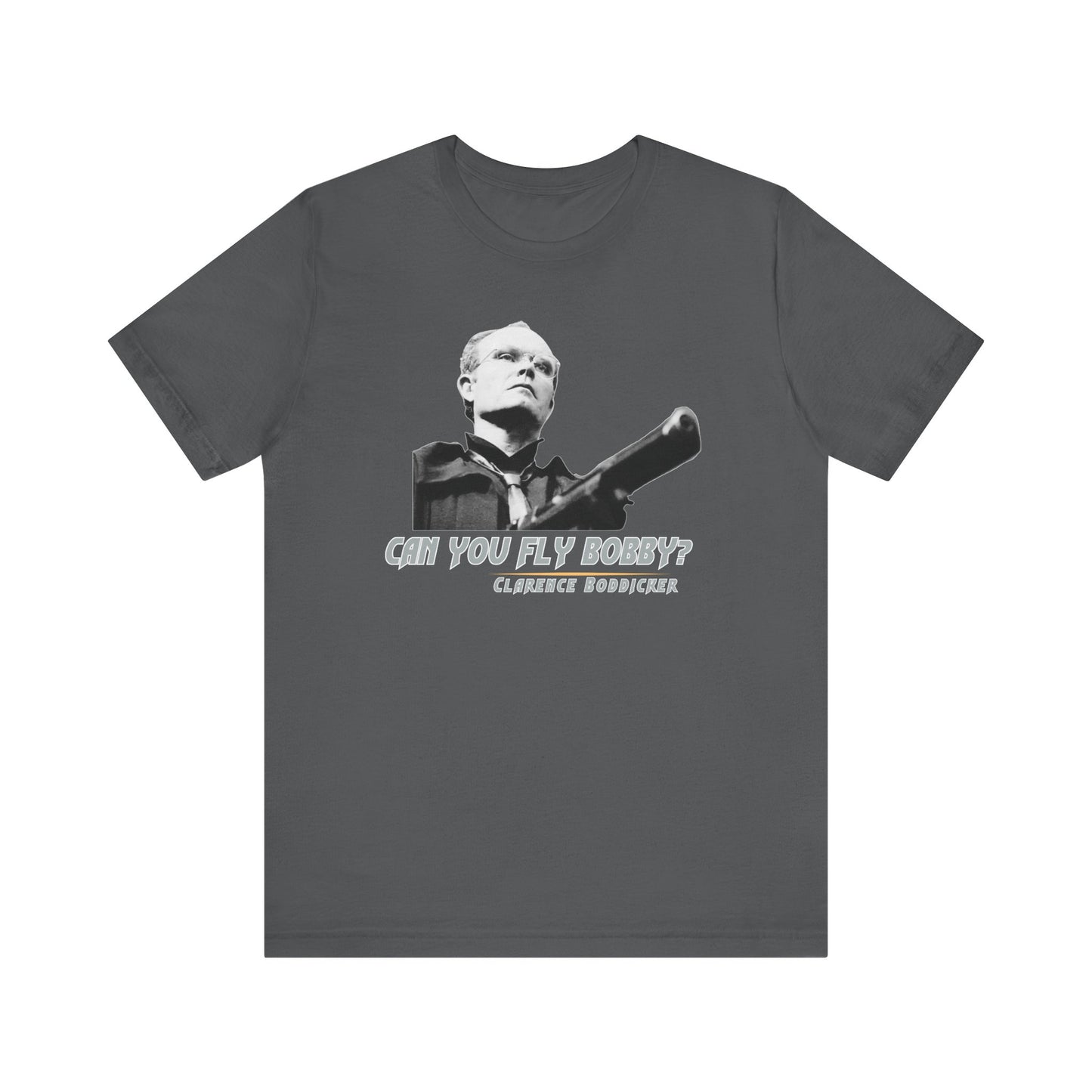 “Can You Fly, Bobby?” Retro RoboCop Tee Clarence Boddicker Quote Unisex Jersey Short Sleeve Tee