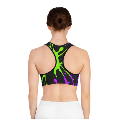 Splatter Pop Sports Bra