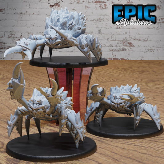 Frost Crab Miniatures – Large-Base Aquatic Monsters for TTRPGs