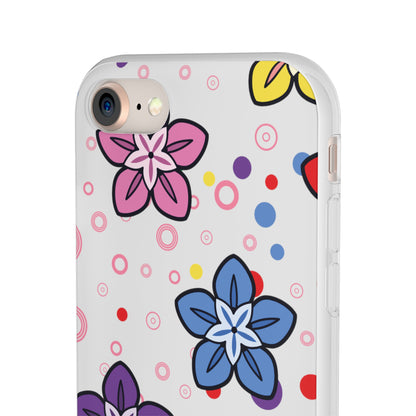 Retro Colorful Flowers Flexi Cases for IPhone and Samsung
