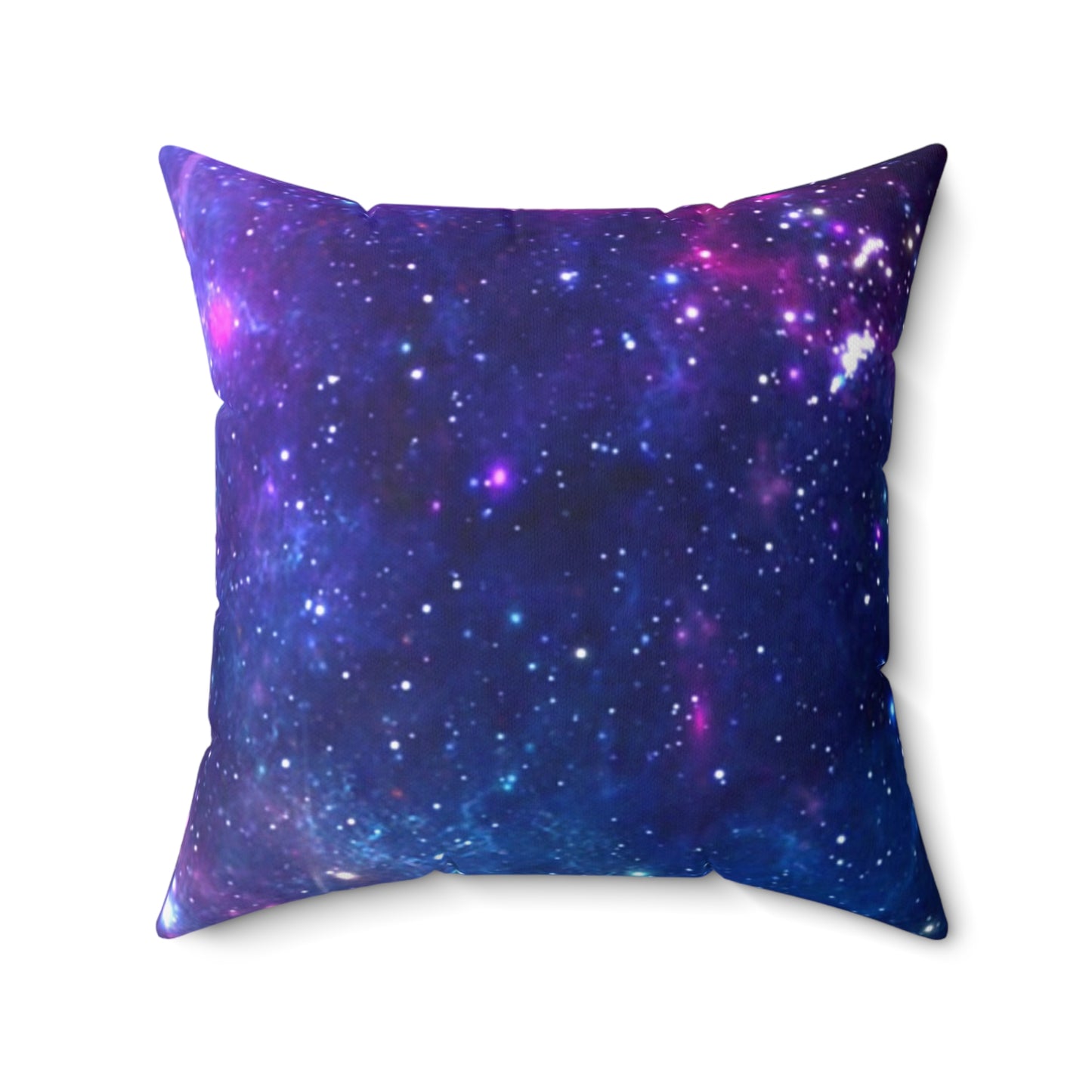 Purple Beyond the Stars Outer Space Out of this World Spun Polyester Square Pillow