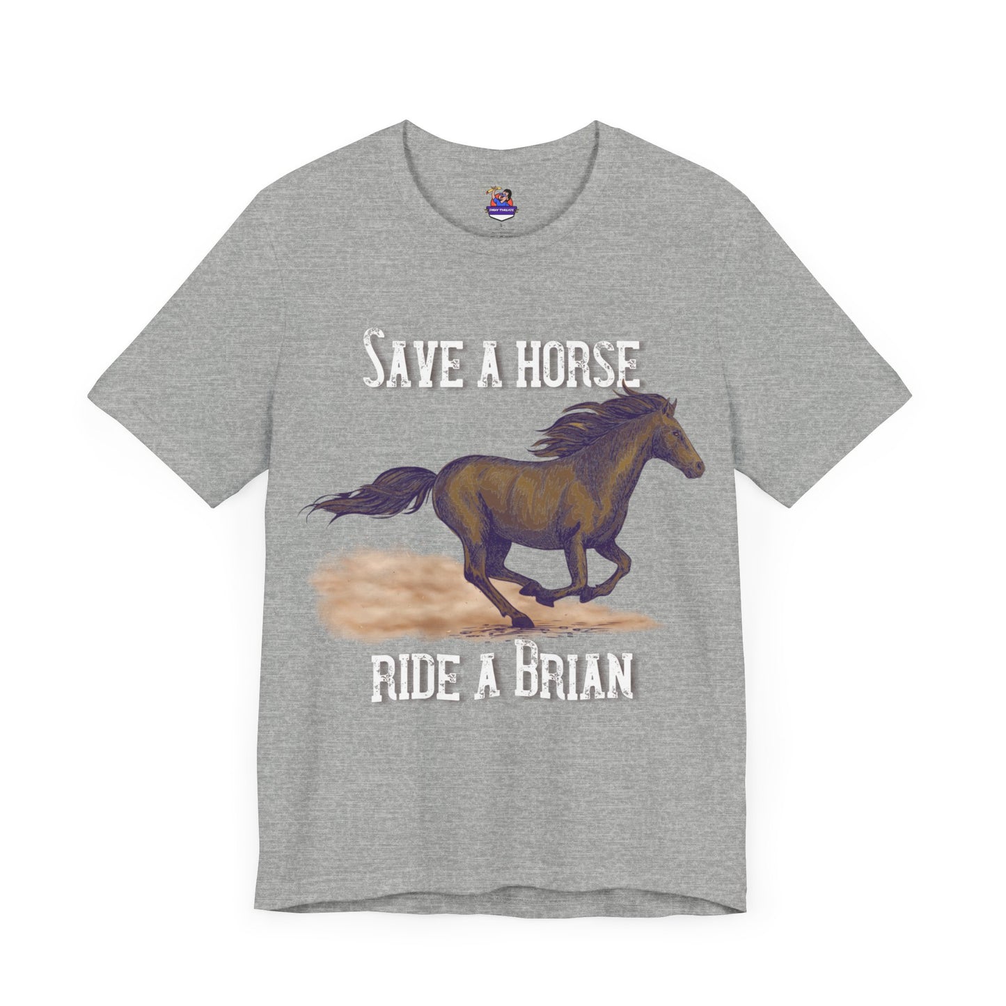 Save a Horse, Ride a [Custom Name] - Unisex Jersey Short Sleeve Tee