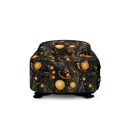 Halloween Black and Yellow Back to School Backpack Gifts for Her Gifts for Him