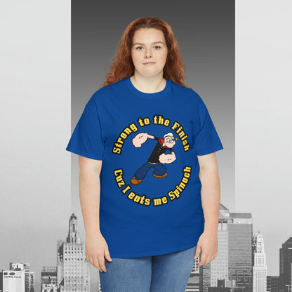 Popeyes Strong to The Finish Unisex Heavy Cotton Tee