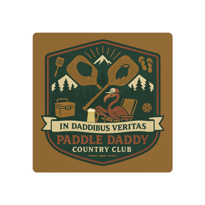 Paddle Daddy Country Club™ Metal Art Sign, Wall Decor for Outdoor Enthusiasts, Country Club Decor, Unique Gift for Dads, Camping Decoration