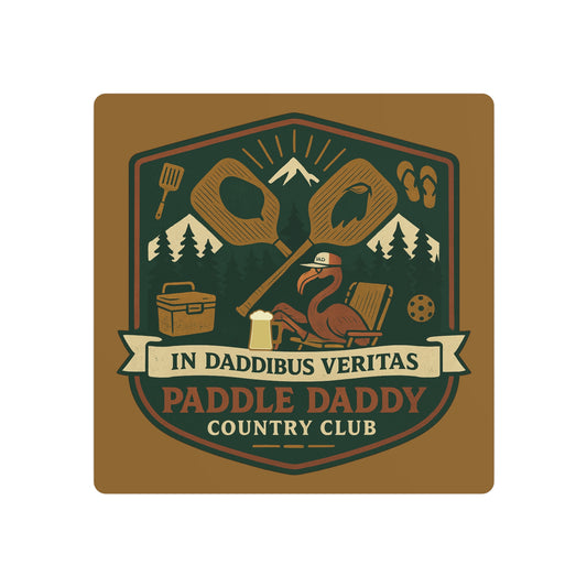 Paddle Daddy Country Club™ Metal Art Sign, Wall Decor for Outdoor Enthusiasts, Country Club Decor, Unique Gift for Dads, Camping Decoration