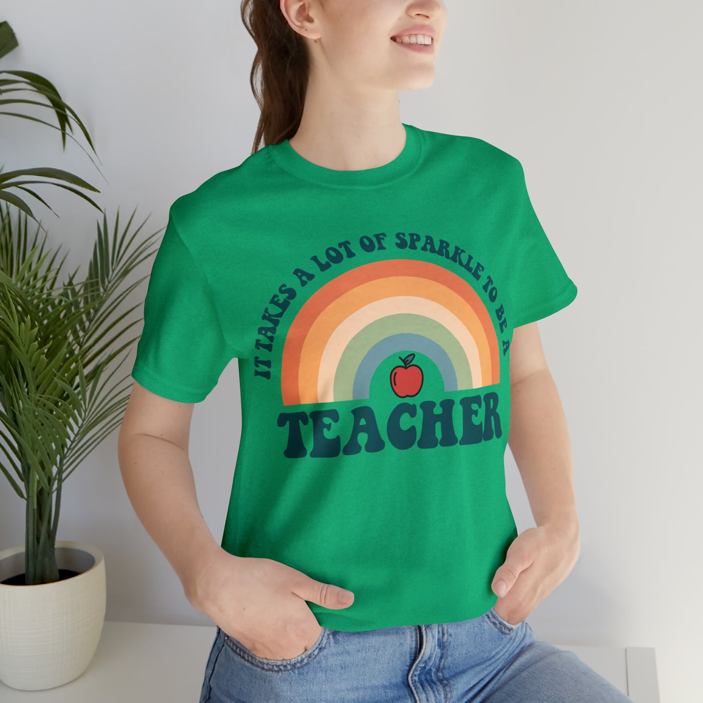 It takes alot of Sparkle to be a Teacher Unisex Jersey Short Sleeve Tee