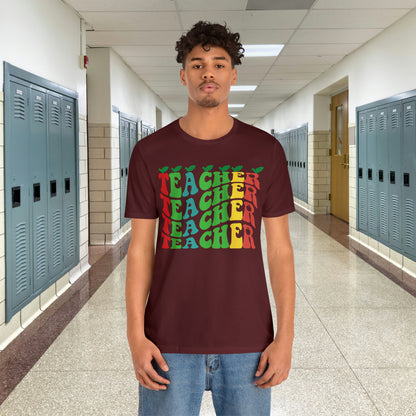 Colorful Teacher Unisex Jersey Short Sleeve Tee