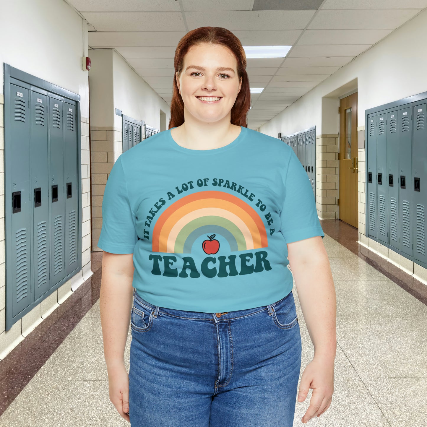 It takes alot of Sparkle to be a Teacher Unisex Jersey Short Sleeve Tee