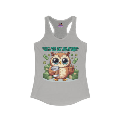 Caffeine & Sarcasm: The Perfect Blend Women's Ideal Racerback Tank