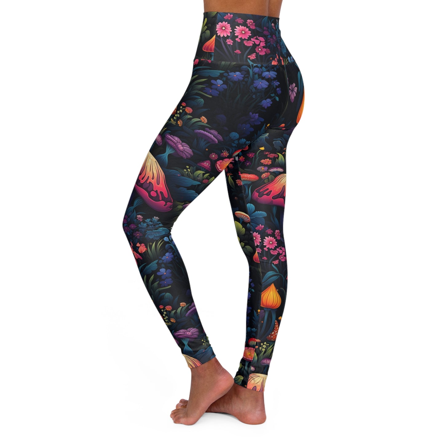 Fairy Tale Magical Forest High Waisted Yoga Leggings (AOP)