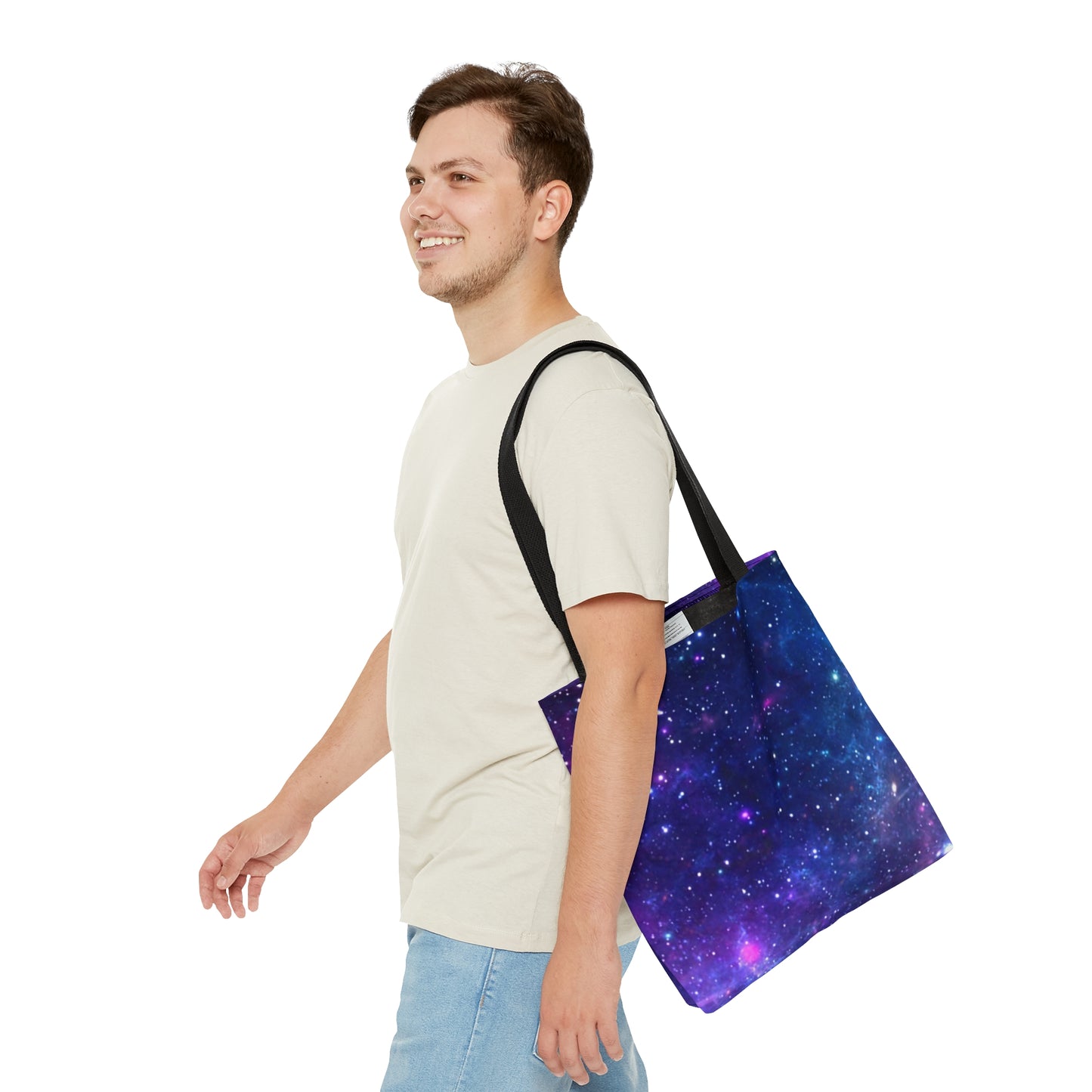 Purple Beyond the Stars Outer Space Out of this World Tote Bag (AOP)