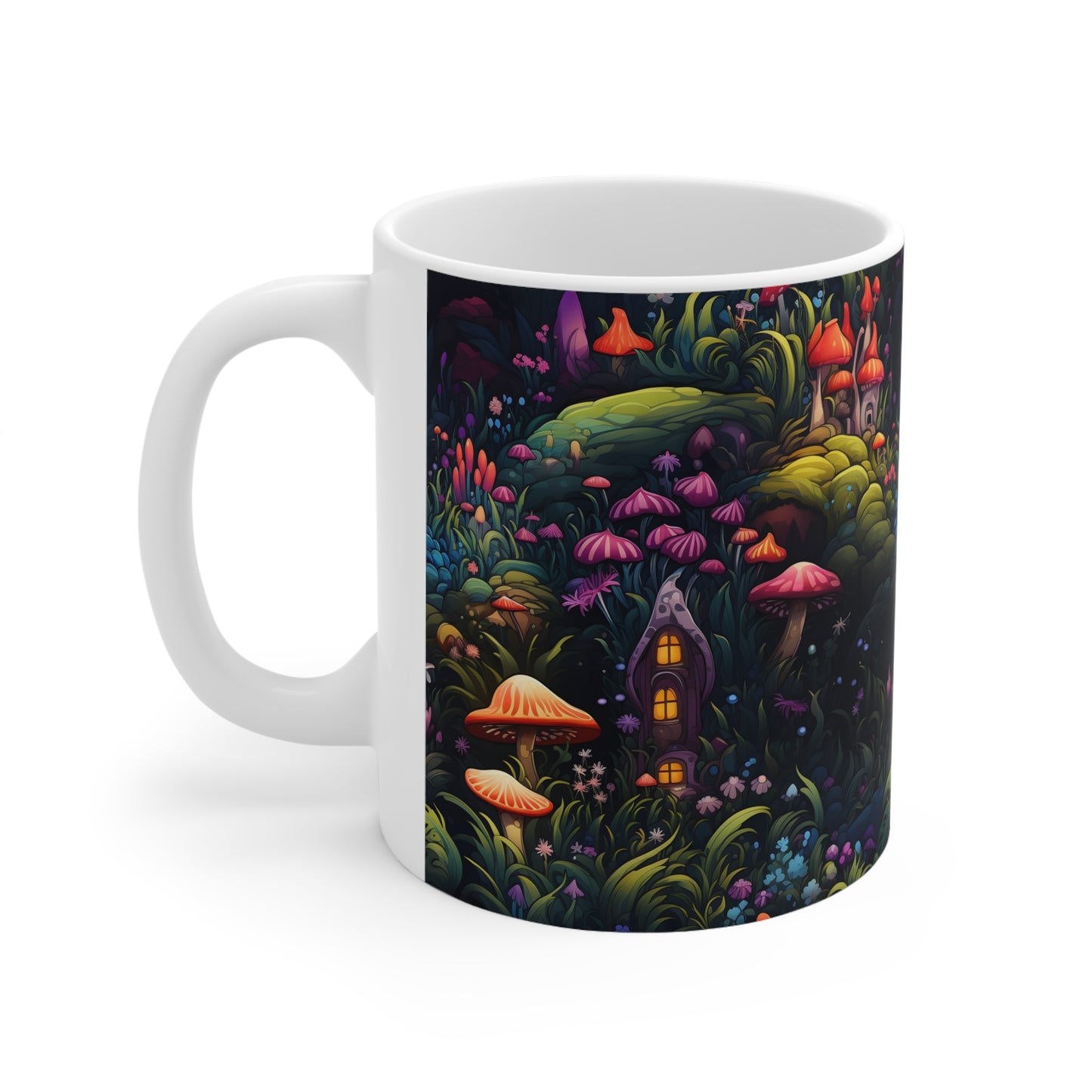 Fairy Garden Wonderland Cottage Mug - A Perfect Way to Enjoy Your Morning Brew" Ceramic Mug 11oz