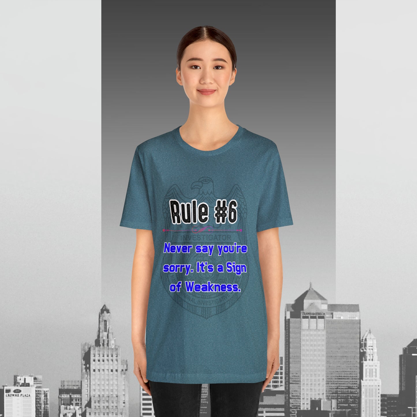 Rules of Gibbs #6 Never Say You're Sorry Unisex Jersey Short Sleeve Tee