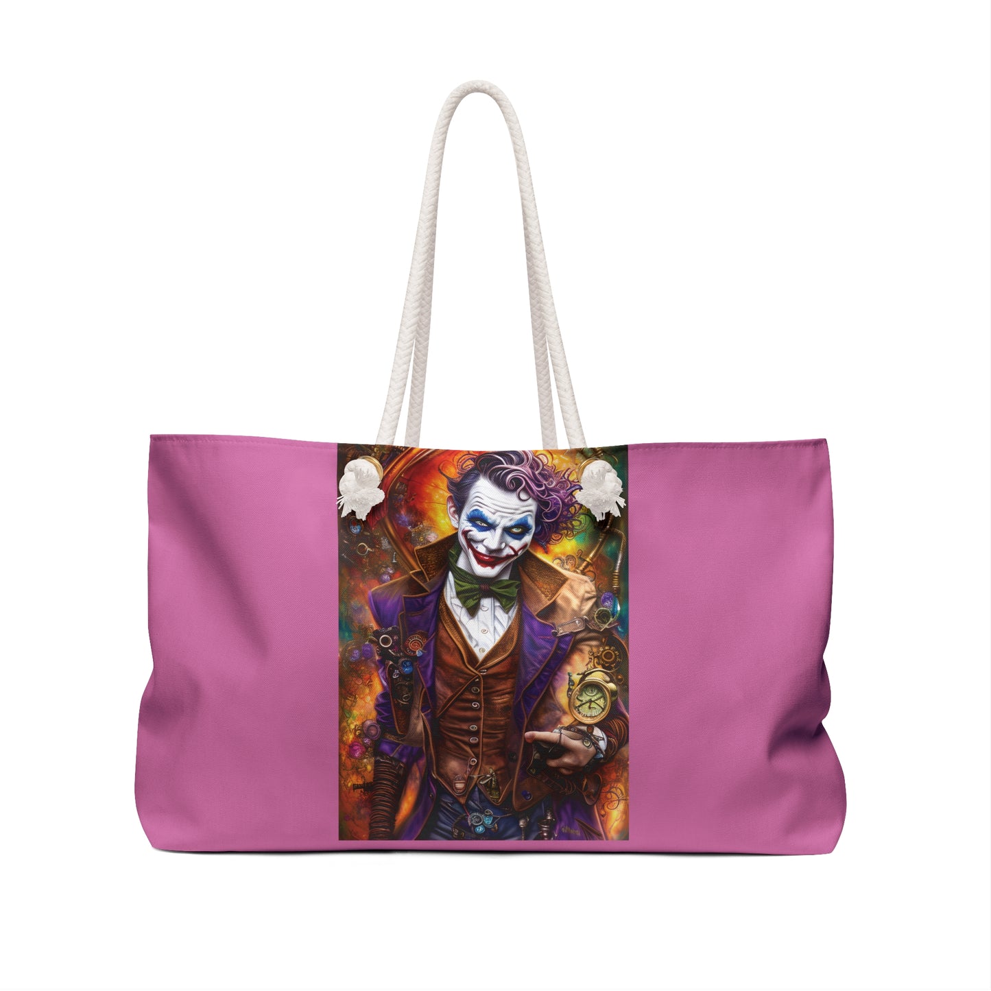 Steam Punk Hyper Realistic Harley Quinn and Joker Weekender Bag