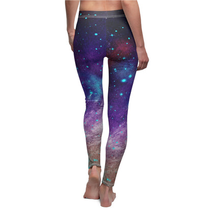Outer Space Out of this World Women's Cut & Sew Casual Leggings (AOP)