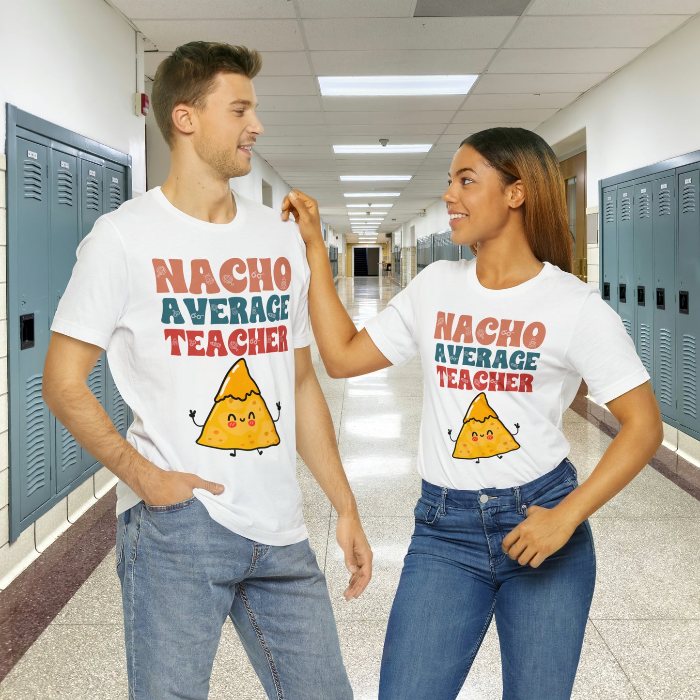 Nacho Average Teacher Back To School Unisex Jersey Short Sleeve Tee, Gifts for teachers, Gifts for Him, Gifts For Her,