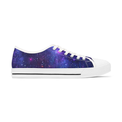 Purple Beyond the Stars Outer Space Out of this World Women's Low Top Sneakers