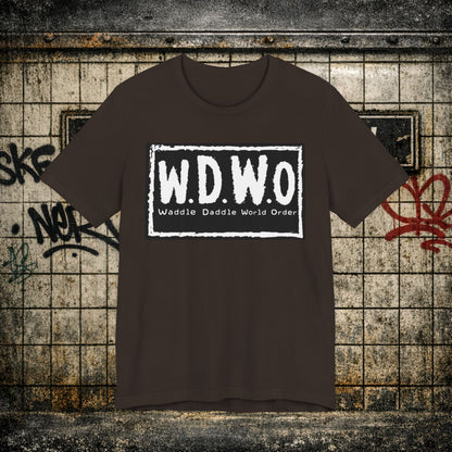 W.D.W.O. Graphic Tee — "Waddle Daddle World Order" The GreaseMan Awakens T‑Shirt