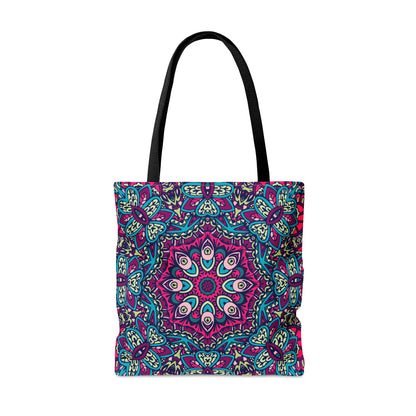 Purple Boho Vibes Tote Bag - AOP Design for Stylish Carrying