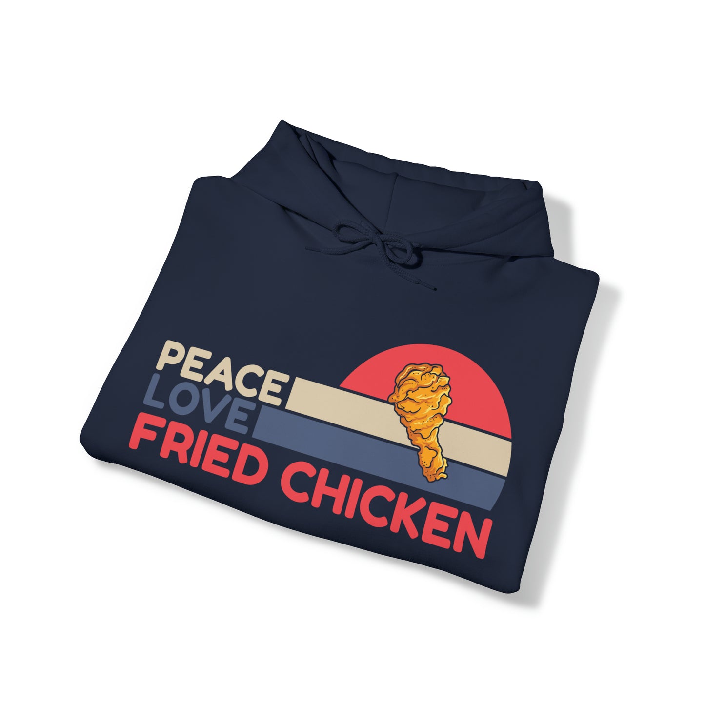 Peace Love Fried Chicken Unisex Heavy Blend™ Hooded Sweatshirt