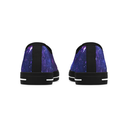 Purple Beyond the Stars Outer Space Out of this World Women's Low Top Sneakers