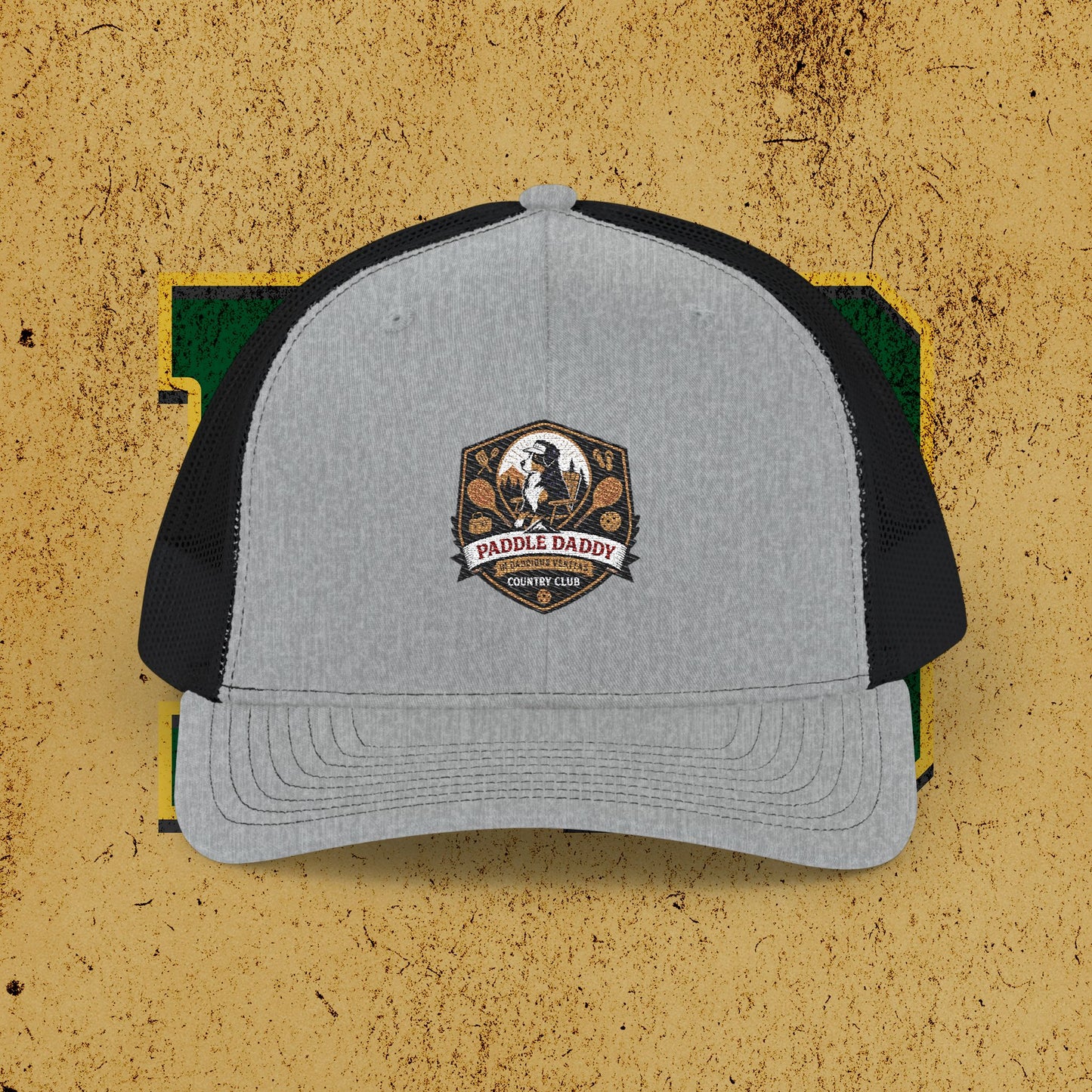 Paddle Daddy Snapback – Chloe-Stamped Club Lid Rustic Embroidered Snapback Trucker Cap, Outdoor Adventure Hat, Camping Gift, Fishing Gear, Unisex Cap