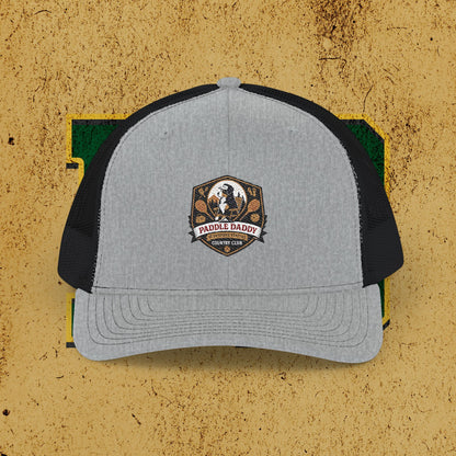 Paddle Daddy Snapback – Chloe-Stamped Club Lid Rustic Embroidered Snapback Trucker Cap, Outdoor Adventure Hat, Camping Gift, Fishing Gear, Unisex Cap