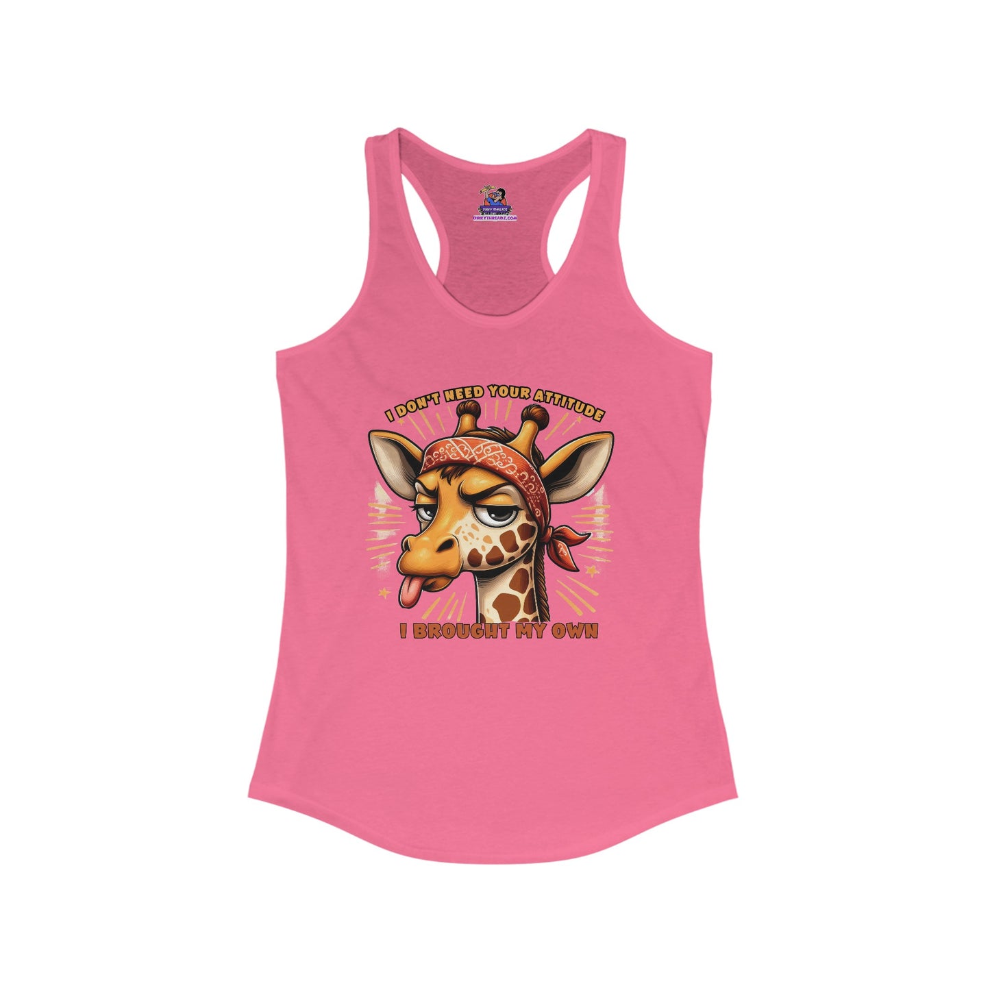 Giraffe Sass: Attitude Included Women's Ideal Racerback Tank